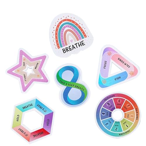 Operitacx 6 Stück Teiliges Sensorische Stress Aufkleber mit Rauer Bunte Beruhigende Sticker zur Dekompession Selbstklebend für Handyhüllen Notebooks Computer Geeignet für Teenager und Operitacx 6 Stück Teiliges Sensorische Stress Aufkleber mit Rauer Bunte Beruhigende Sticker zur Dekompession Selbstklebend für Handyhüllen Notebooks Computer Geeignet für Teenager und von Operitacx
