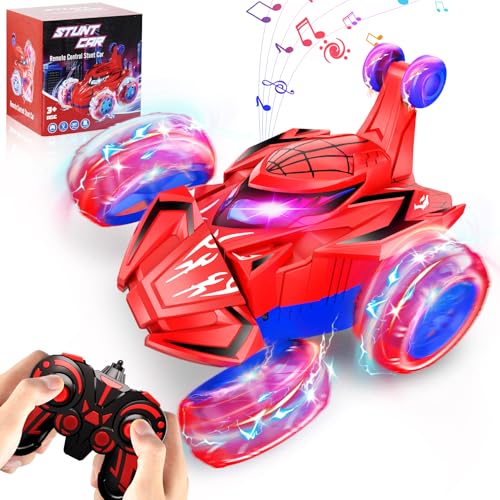 Ophy RC Auto Spielzeug ab 4 5 6 7 8 9 10 Jahre Junge|Indoor Outdoor Spielzeug Kinder Weihnachten Geburtstags Geschenke|Spinnenauto Remote Control Stunt Car von Ophy