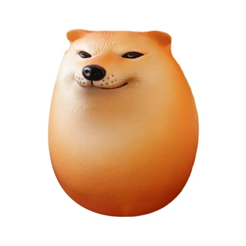 Egg Shiba Inu Ornament – Eiform Dekor, kreative Desktop-Dekoration | Interessanter süßer Shiba Inu Expression Hund, Egg Union Dekorationen, lustiges Tischdekorationsstück für Zuhause, von Opilroyn