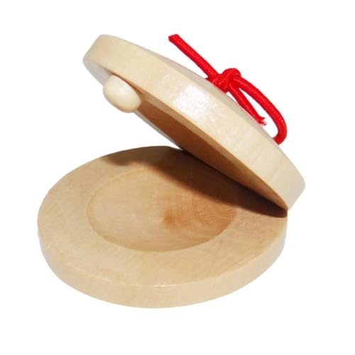 Kastagnetten aus Holz, Musik-Kastagnetten Instrument, kreative lustige Finger-Kastagnetten, spanische Handinstrumente für , Mädchen, Kinder, Themenpartys von Opilroyn