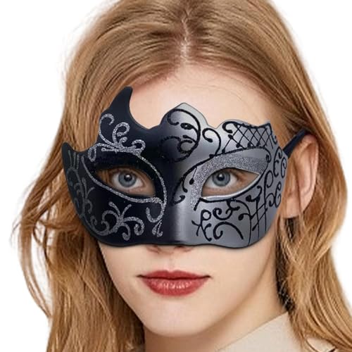 Mardi Gras Maskerade für Männer, Halbgesichts-Maskerade für Männer, Halbgesichtsball, Mardi Gras Maskerade | Kostüm, Gesichtsbedeckung, Vintage, modische antike Accessoires für Karneval von Opilroyn