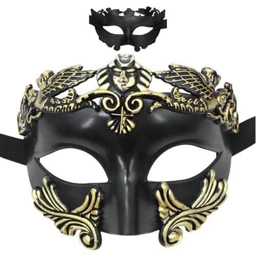 Mittelalterliche Maske für Halloween, antike griechische und römische Venezianische Maske, ägyptische Kriegermaske für Herren, römische griechische Mythologie, venezianische Maske für Herren, geeignet von Opilroyn