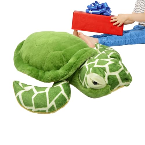 Opilroyn Ausgestopfte Schildkrötenplüsch,Plüschschildkröte | Kinder gefüllte Kissenpuppe - Kuscheltier-Plüschtier für Kinder, realistisches Plüschtierspielzeug, weiches Wurfkissen von Opilroyn