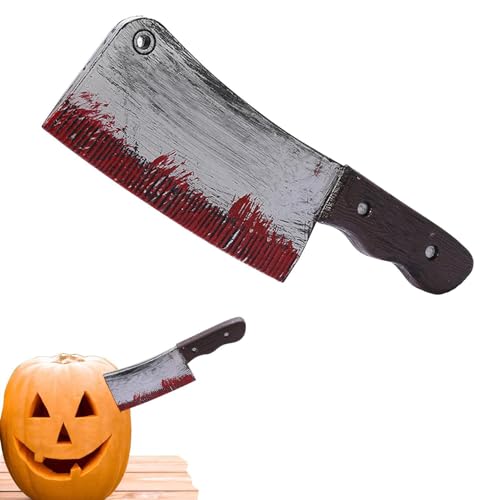 Realistischer Fake-Cutter – Gruselige Requisiten Für Streiche – Realistisch Aussehendes Fake-Cutter-Spielzeug – Blutige 11,8-Zoll-Cosplay-Dekoration, Horror--Party-Requisite, Halloween-Dekoration, von Opilroyn