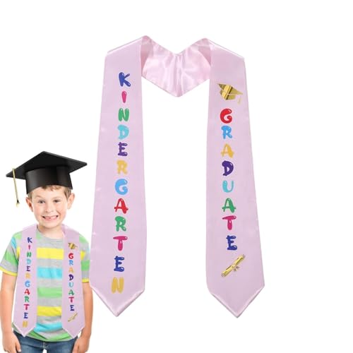 Schärpe für den Kindergarten, Schulabschluss, Stola mit niedlichem Design | Kindergarten, Ehrenpreis, Zeremonie, Gürtel, Unisex, Schulabschluss, Ehrenstola, Kinder bedruckter Abschlussschal von Opilroyn