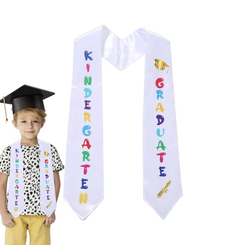 Schärpe für den Kindergarten, Schulabschluss, Stola mit niedlichem Design | Kindergarten, Ehrenpreis, Zeremonie, Gürtel, Unisex, Schulabschluss, Ehrenstola, Kinder bedruckter Abschlussschal von Opilroyn