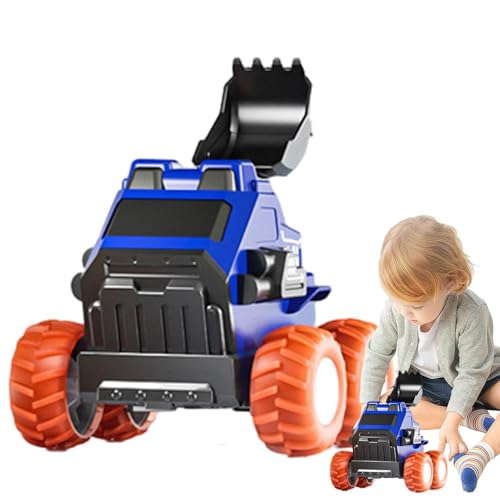 Spielzeug zum Zurückziehen, Auto zum Zurückziehen für Kleinkinder, Truck Toys, Schwungspielzeug, Auto-Spielzeug mit Reibungsmotor, Lernspielzeug, kleines Auto von Opilroyn