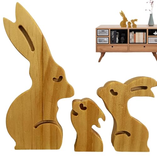 Tierfamilien aus Holz, Tierpuzzle aus Holz für die Familie, Kunstpuzzle für Tierfamilien - liebevolle Familienskulptur zum Muttertag, die f Tierfamilien aus Holz, Tierpuzzle aus Holz für die Familie, Kunstpuzzle für Tierfamilien - liebevolle Familienskulptur zum Muttertag, die f von Opilroyn