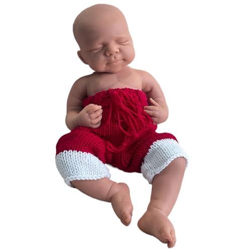 Oppaionaho Lebensechte Silikon-Reborn-Babypuppen mit Ganzkörper – 19 Zoll realistische Babypuppe mit echtem Neugeborenengewicht für Säuglinge (Boy,Red Body,Unpainted) von Oppaionaho