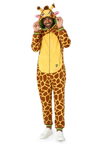 OppoSuits Erwachsene Einteiliger Pyjamas - Tier Strampler - Giraffe Onesie - Braun von OppoSuits