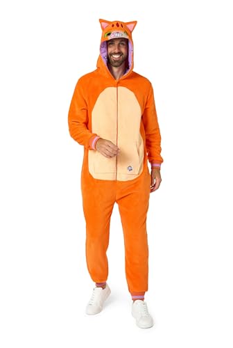 OppoSuits Erwachsene Einteiliger Pyjamas - Tier-Strampler - Katzen Onesie - Rot von OppoSuits