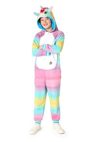 OppoSuits Kinder Einteiliger Pyjamas - Tier-Strampler - Einhorn Onesie - Weiß von OppoSuits