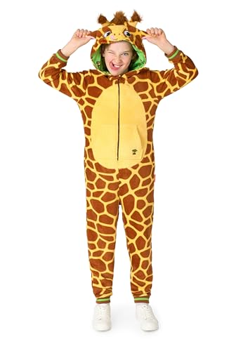 OppoSuits Kinder Einteiliger Pyjamas - Tier Strampler - Giraffe Onesie - Braun von OppoSuits