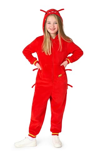 OppoSuits Kinder Einteiliger Pyjamas - Tier-Strampler - Hummer Onesie - Rot von OppoSuits