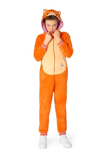 OppoSuits Kinder Einteiliger Pyjamas - Tier-Strampler - Katzen Onesie - Rot von OppoSuits