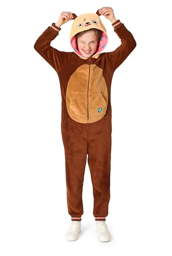 OppoSuits Kinder Einteiliger Pyjamas - Tier-Strampler - Otter Onesie - Braun von OppoSuits