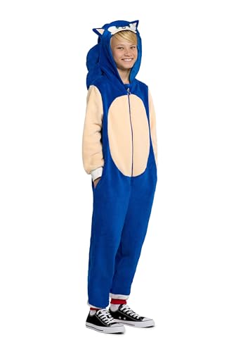 OppoSuits Kinder ein Stück Pyjama - Sonic Strampler - Sonic The Hedgehog Onesie - Blau von OppoSuits