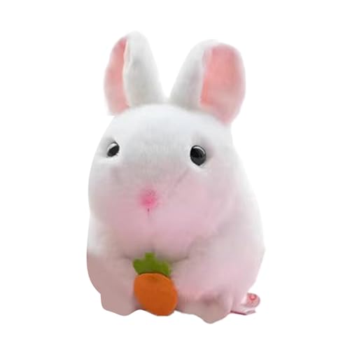 Bunny Plush, Cartoon Hamster Bunny Doll, Hamster Bunny With Wagging Tail, Aesthetic Bedroom Decor Plush, Cute And Soft Pull String Plush, Interactive Plush Toy For Kids, Children's Day Bunny Toy von Opvonxeh