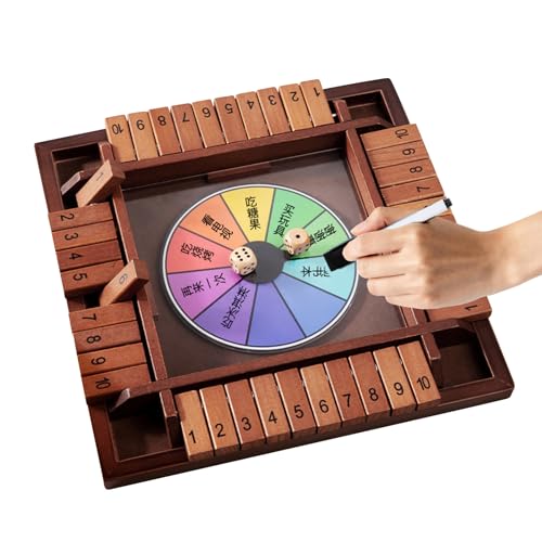 Dice Game, Wooden Dice Board, Four-Sided Numbers Chess Toy, Educational Family Plaything, Parent-Child Activity for Adults Students Men Home Travel Party Gathering, 1.1 Inches Dice Game, Wooden Dice Board, Four-Sided Numbers Chess Toy, Educational Family Plaything, Parent-Child Activity for Adults Students Men Home Travel Party Gathering, 1.1 Inches von Opvonxeh