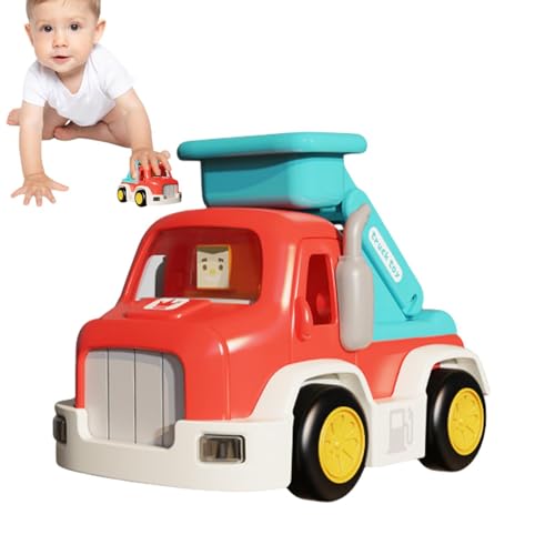 Engineering Vehicle Toy, Cartoon Toy Car With Music, Inertia Pull Back Car, Preschool Educational Toy, Movable Joints Toy Car, Light And Sound Car, Kids Toy Vehicles, Interactive Learning Car von Opvonxeh