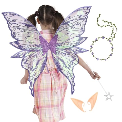 Feenflügel für Erwachsene | Kostüm Engelsflügel mit Diadem und Ohren – Partybevorzugungen, Kostüm für Cosplay, Prinzessin, Rollenspiel, Geburtstag, Partys und Hochzeit Feenflügel für Erwachsene | Kostüm Engelsflügel mit Diadem und Ohren – Partybevorzugungen, Kostüm für Cosplay, Prinzessin, Rollenspiel, Geburtstag, Partys und Hochzeit von Opvonxeh