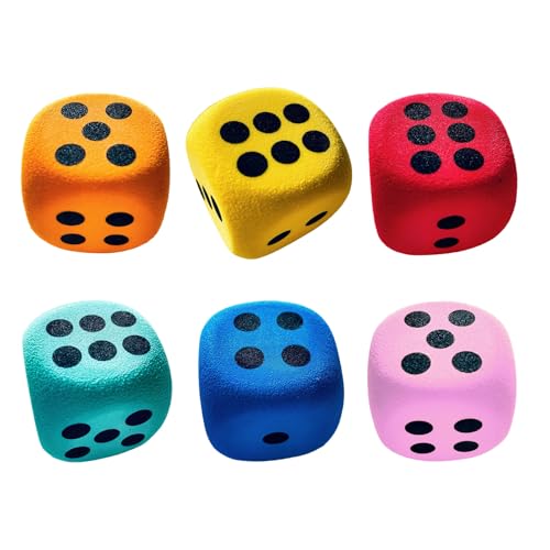 Foam Dice, 6 x Klassenzimmer, 1,5 Zoll, abgerundetes Edge-Spielzeug für Alter 3+, Klassenzimmer Lernhilfe, Zuhause, Camping, Familie, Mädchen, Schule, Reisen, Bauen, Board Game Zubehör Foam Dice, 6 x Klassenzimmer, 1,5 Zoll, abgerundetes Edge-Spielzeug für Alter 3+, Klassenzimmer Lernhilfe, Zuhause, Camping, Familie, Mädchen, Schule, Reisen, Bauen, Board Game Zubehör von Opvonxeh