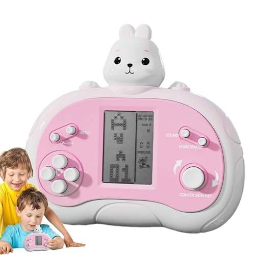 Handheld Videospielkonsole, Cute Pets Educational Game Console, Retro Game Handheld – Vintage Educational Game Console for Kids, Classic Handheld Game Console with Built-in Games for Endless Fun von Opvonxeh