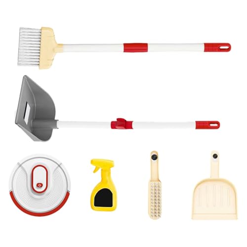 Interaktives Spielset für Kinder, Reinigungsset, Vakuum-Spielzeug, Lernspielzeug, Lernspielzeug für Kinder, Engaging Broom und Dustpan Spielzeug für Mädchen und von Opvonxeh