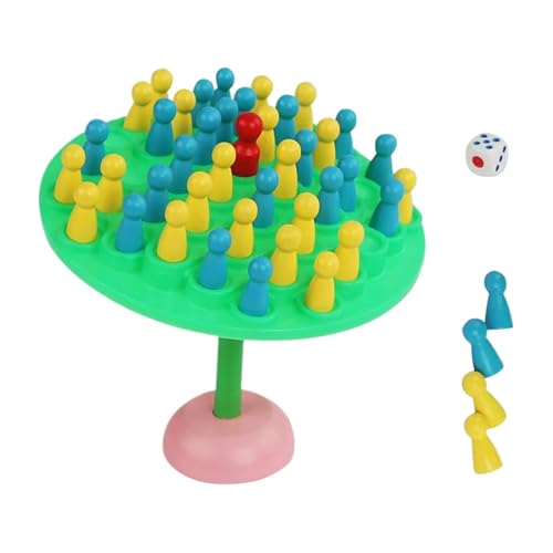 Opvonxeh Balance Stacking Toy, Educational Tabletop Balance Game, Tree Toy for Kids, 5,31 x 5,31 x 3,74 Zoll Stack Board Games, Kids Aged 3 Years Old, Head Up Steady Fun for Children von Opvonxeh