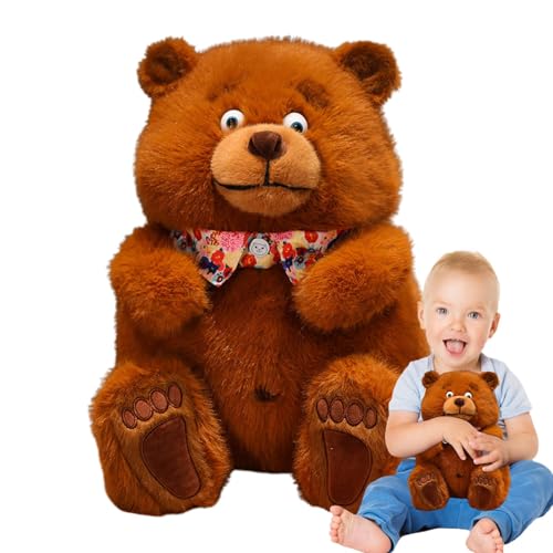 Opvonxeh Bear Plush Toy | Niedliche Tier-Plüschpuppe | Spielzeug, Huggable Bear Plüschtier, Sammlerstück Cartoon Bear Plüschtier, Kinder Bear Plüschtier, Plüschtier, Plüschtier, Bär, Soft Bear Doll von Opvonxeh