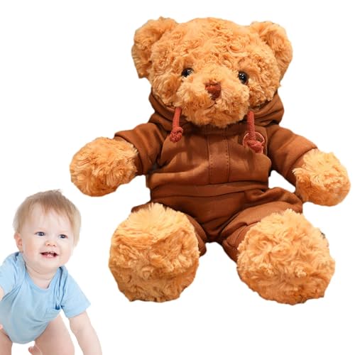 Opvonxeh Cute Plush Toy Bear | Sleeping Plush Bear | 15 Inch Stuffed Bear Doll, Plush Bear Doll for Cuddling, Sleeping Bear Plush Toy, Cuddly Bear Plush Toy, Large Stuffed Bear for Kids von Opvonxeh