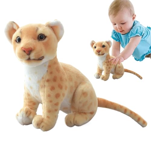 Opvonxeh Leopard Plüschtier für, Leoparden-Plüschtier für Mädchen, weich gefüllter Leopard, Cheetah Plüschpuppe, Plüschtier, Leopardenmuster, Leopardenmuster für Kinder, gefüllter von Opvonxeh