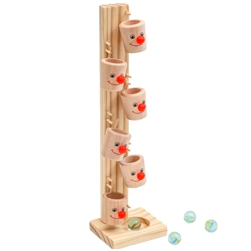 Opvonxeh Lernspielzeug für Kinder, dünner Motorskill, Clowntisch, Unterhaltungsspiel, 39,9 x 9,5 x 6,9 cm, lustiges Pinball-Aktivitätspiel für und Mädchen, entwickelt von Opvonxeh