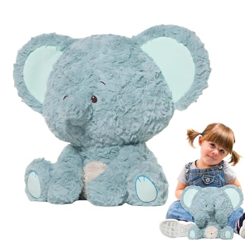 Opvonxeh Plüschpuppen, gefüllter Elefanten-Spielzeug, Huggable Stuffed Animal Elephant Pillow – weiche Tierkissen, perfekte Plüsch-Elefanten-Kollektion für , Mädchen, Kinder und Kleinkinder von Opvonxeh