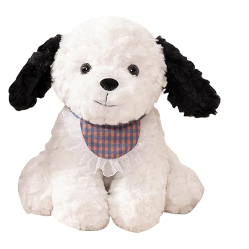 Opvonxeh Scarf Accessory Dog Stuffed Animal, Soft and Huggable Plush Dog Doll, Sturdy Construction Sofa Plush Toy, Easy to Use Small Stuffed Dog for Home Design and Decorations von Opvonxeh