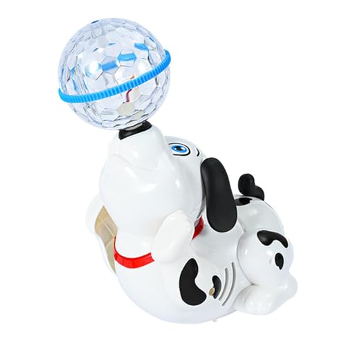 Opvonxeh Stunt Dog Music & Light, Intelligent Music & Light Dogs, Heading The Ball Singing Dog, Dancing Animal Toy for Kids, Rotating Animal Toy for Children, Interactive Music & Light Dog von Opvonxeh