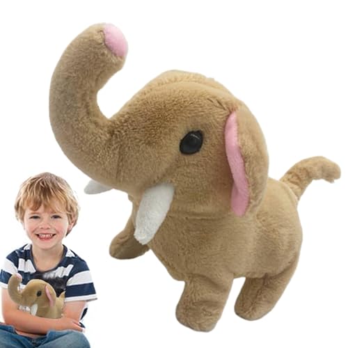 Opvonxeh Talking Elephant Toy, Electric Simulation Plush Elephant, Battery Powered, 9.06x5.91x3.15 inches Interactive Activity Toy for Sensory Development in Kids and von Opvonxeh