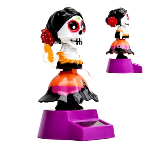 Opvonxeh Totenkopf, Solar Powered Ornament, Auto Dash Skeleton Doll, Exquisite Desktop Figur, Fun Collectible Design, Sturdy Material, Ideal für Freunde, Erwachsene, Coworkers, Lovers Opvonxeh Totenkopf, Solar Powered Ornament, Auto Dash Skeleton Doll, Exquisite Desktop Figur, Fun Collectible Design, Sturdy Material, Ideal für Freunde, Erwachsene, Coworkers, Lovers von Opvonxeh