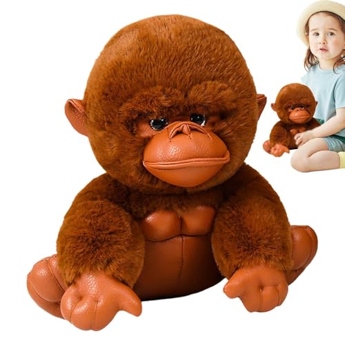 Realistisches Gibbon Monkey Plüschtier, groß getuftete Tiere für Kinder, weiches Plüschtier für Kinder, Plüschspielzeug für Schlafzimmer, Kinder, Hugging Plüschtier, Gibbon Monkey Stuffed Tier, großes von Opvonxeh