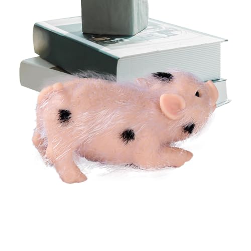 Silikon-Pign-Puppenspielzeug, realistisches Piglet Figuren, Full Silikon, weiches Tierdesign, Miniatur-Dekoration, niedliches Display für Wohnzimmer, Schlafzimmer, Büro von Opvonxeh