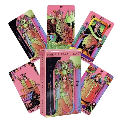 Tarot Cards for Beginners, Oracle Card Set, 78 Piece Spirit Deck with Guidebook, Positive Energy Reading Tool, Ideal for Witch, Journal Spreads, Christmas, Horror Theme 10.2x6.3cm Tarot Cards for Beginners, Oracle Card Set, 78 Piece Spirit Deck with Guidebook, Positive Energy Reading Tool, Ideal for Witch, Journal Spreads, Christmas, Horror Theme 10.2x6.3cm von Opvonxeh