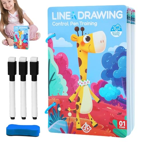 Training Cards Pen Control, Reusable Early Education Game, Handwriting Practice Tool, Interactive Fun Design, Durable Material, Suitable for Boys, Girls, Kids, Students Training Cards Pen Control, Reusable Early Education Game, Handwriting Practice Tool, Interactive Fun Design, Durable Material, Suitable for Boys, Girls, Kids, Students von Opvonxeh