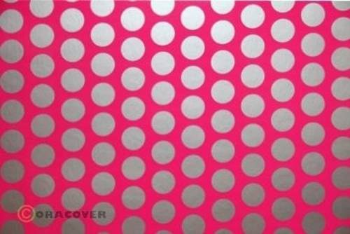 Oracover 45-014-091-010 Klebefolie Orastick Fun 1 (L x B) 10m x 60cm Neon-Pink-Silber (fluoreszieren von Oracover