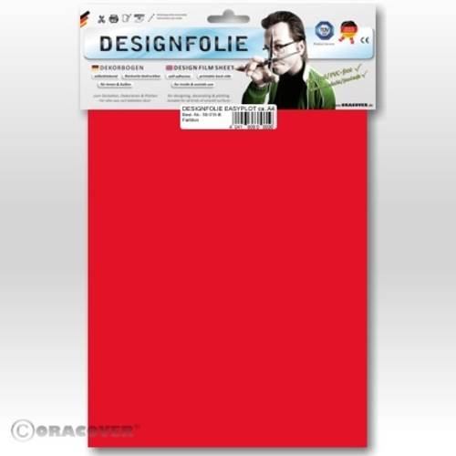 Oracover 80-026-B Designfolie Easyplot (L x B) 300mm x 208mm Transparent-Rot (fluoreszierend) von Oracover