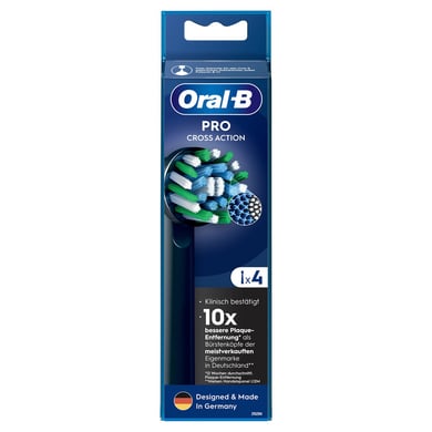 Oral-B Aufsteckbürsten Pro CrossAction Schwarz, 4er von Oral-B