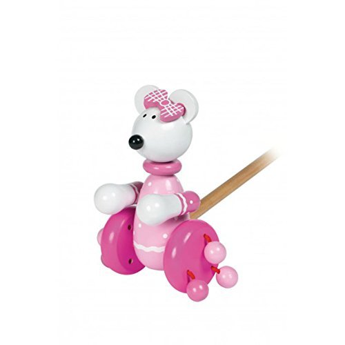 Orange Tree Toys 46005 Pink Mouse-Holzstoß entlang von Orange Tree Toys