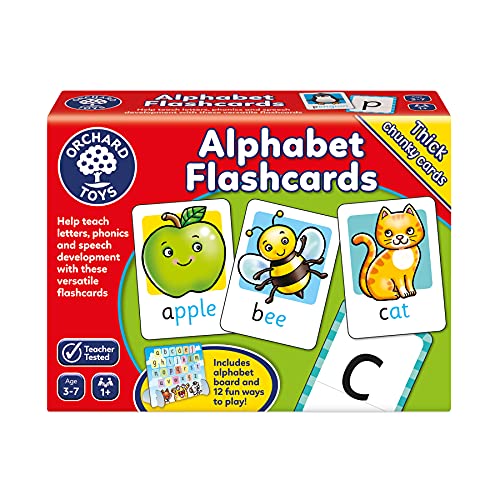 Orchard Toys Alphabet Flashcards, 26 Educational Double-Sided Flashcards, Teach The Letters of The Alphabet, Perfect for Kids Age 3-7, Educational Toy von Orchard Toys