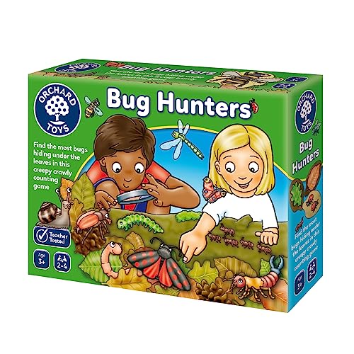 Orchard Toys - Bug Hunters Spiel, EIN unterhaltsames Zähl- und Nummerierungsspiel mit einem Naturthema, pädagogisches Spiel für Kleinkinder von Orchard Toys