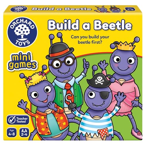 Orchard Toys Build A Beetle Mini Game, A Fun Colour and Matching Game, Perfect for Children Age 4-8, Kids Game, Party Gift, Educational Toy von Orchard Toys