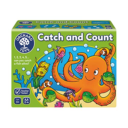 Orchard Toys Catch and Count Game, Practise Counting, A Fun Number and Counting Game for Children Age 3+, Educational Game Toy von Orchard Toys